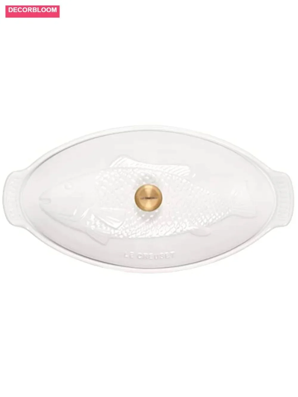 Le Creuset Stoneware Oval Fish Baker 1.7qt Oven Safe Bakeware